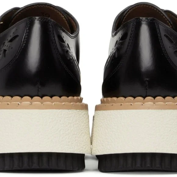 Chloé Black Kurtys Lace-Up Derbys NWT - Picture 5 of 5